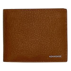 Men's minimalist leather wallet with ID window